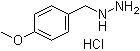 (4-Methoxybenzyl)hydrazine hydrochloride molecular structure (CAS 2011-48-5)