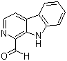 CAS # 20127-63-3, beta-Carboline-1-carbaldehyde, 1-Formyl-beta-carboline, 9H-Pyrido[3,4-b]indole-1-carboxaldehyde, Kumujian C, NSC 149850