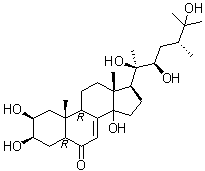 structure of CAS# 20137-14-8, 罗汉松甾酮 A