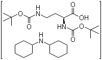 CAS # 201472-66-4, (S)-2,4-Bis[[(tert-Butoxy)carbonyl]amino]butanoic acid compd. with N-cyclohexylcyclohexanamine