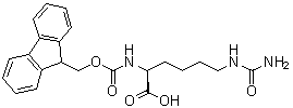 structure of CAS# 201485-17-8, N6-(Aminocarbonyl)-N2-[(9H-fluoren-9-ylmethoxy)carbonyl]-L-lysine