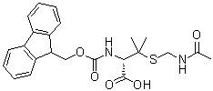 3-[[(Acetylamino)methyl]thio]-N-[(9H-fluoren-9-ylmethoxy)carbonyl]-D-valine molecular structure (CAS 201531-77-3)