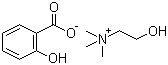 structure of CAS# 2016-36-6, Choline salicylate