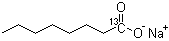CAS # 201612-61-5, Octanoic-1-<sup>13</sup>C acid sodium salt
