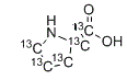CAS # 201740-83-2, L-Proline-<sup>13</sup>C<sub>5</sub>, (2S)-(2,3,4,5-13C4)azolidine-2-carboxylic acid