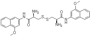 CAS # 201930-05-4, [R-(R*,R*)]-3,3'-Dithiobis[2-amino-N-(4-methoxy-2-naphthalenyl)propanamide]