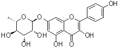 Kaempferol-7-O-alpha-L-rhamnoside molecular structure (CAS 20196-89-8)