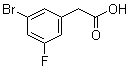 3-Bromo-5-fluorobenzeneacetic acid molecular structure (CAS 202000-99-5)