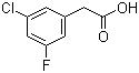 structure of CAS# 202001-00-1, 3-氯-5-氟苯基乙酸