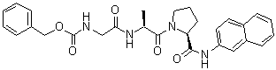 N-[(Phenylmethoxy)carbonyl]glycyl-L-alanyl-N-2-naphthalenyl-L-prolinamide molecular structure (CAS 202001-62-5)