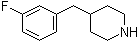 CAS # 202126-85-0, 4-(3-Fluorobenzyl)piperidine, 4-[(3-Fluorophenyl)methyl]piperidine