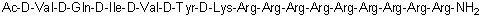 CAS # 2022956-62-1, N-Acetyl-D-valyl-D-glutaminyl-D-isoleucyl-D-valyl-D-tyrosyl-D-lysyl-L-arginyl-L-arginyl-L-arginyl-L-arginyl-L-arginyl-L-arginyl-L-arginyl-L-arginyl-L-argininamide