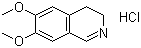 structure of CAS# 20232-39-7, 6,7-Dimethoxy-3,4-dihydroisoquinoline hydrochloride