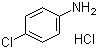 CAS # 20265-96-7, 4-Chlorobenzenamine hydrochloride, p-Chlorobenzenamine hydrochloride
