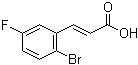 structure of CAS# 202865-70-1, 3-(2-溴-5-氟苯基)-2-丙烯酸