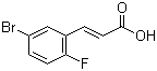 5-Bromo-2-fluorocinnamic acid molecular structure (CAS 202865-71-2)