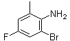 structure of CAS# 202865-77-8, 2-溴-4-氟-6-甲基苯胺