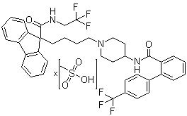 CAS 登录号：202914-84-9, 甲磺酸洛美他派