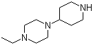 1-Ethyl-4-piperidin-4-ylpiperazine molecular structure (CAS 202991-77-3)