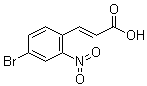 CAS 登录号：20357-30-6, 3-(4-溴-2-硝基苯基)-2-丙烯酸
