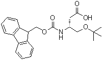 structure of CAS# 203854-51-7, (R)-4-(叔丁氧基)-3-[[芴甲氧羰基]氨基]丁酸
