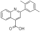 structure of CAS# 20389-07-5, 2-(2,5-Dimethylphenyl)-4-quinolinecarboxylic acid