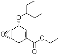 structure of CAS# 204254-96-6, (1S,5R,6S)-Ethyl 5-(pentan-3-yl-oxy)-7-oxa-bicyclo[4.1.0]hept-3-ene-3-carboxylate