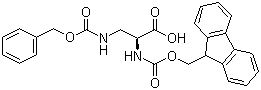 structure of CAS# 204316-36-9, N-Fmoc-N'-Cbz-L-Diaminopropionic acid