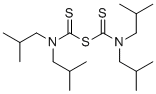 Tetrakis(2-methylpropyl)-thiodicarbonic diamide molecular structure (CAS 204376-00-1)
