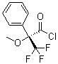 structure of CAS# 20445-33-4, S-(+)-alpha-Methoxy-alpha-(trifluoromethyl)phenylacetic acid chloride