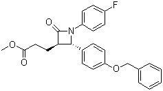 CAS # 204589-80-0, Methyl (3R,4S)-1-(4-fluorophenyl)-2-oxo-4-[4-(phenylmethoxy)phenyl]-3-azetidinepropanoate