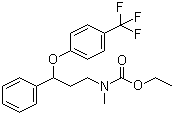 structure of CAS# 204704-95-0, N-甲基-N-[3-苯基-3-(4-三氟甲基苯氧基)丙基]氨基甲酸乙酯