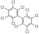 structure of CAS# 2051-24-3, Decachlorobiphenyl