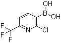 structure of CAS# 205240-63-7, 2-三氟甲基-6-氯-5-吡啶硼酸