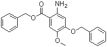 Benzyl 2-amino-4-(benzyloxy)-5-methoxybenzoate molecular structure (CAS 205259-41-2)