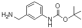 structure of CAS# 205318-52-1, (3-氨基甲基苯基)氨基甲酸叔丁酯