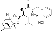 structure of CAS# 205393-21-1, (alphaS)-alpha-氨基-N-[(1R)-1-[(3aS,4S,6S,7aR)-六氢-3a,5,5-三甲基-4,6-甲桥-1,3,2-苯并二氧硼烷-2-基]-3-甲基丁基]苯丙酰胺盐酸盐