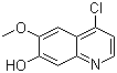 structure of CAS# 205448-31-3, 4-氯-6-甲氧基喹啉-7-醇