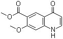1,4-Dihydro-7-methoxy-4-oxo-6-quinolinecarboxylic acid methyl ester molecular structure (CAS 205448-65-3)