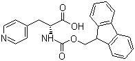 structure of CAS# 205528-30-9, Fmoc-3-(4-吡啶基)-D-丙氨酸