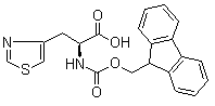 structure of CAS# 205528-32-1, (alphaS)-alpha-[[(9H-芴-9-基甲氧基)羰基]氨基]-4-噻唑丙酸