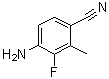 structure of CAS# 2055841-26-2, 4-Amino-3-fluoro-2-methylbenzonitrile