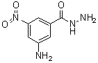3-氨基-5-硝基苯甲酰肼分子结构 (CAS 205652-98-8)
