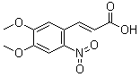 4,5-Dimethoxy-2-nitrocinnamic acid molecular structure (CAS 20567-38-8)