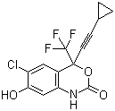 CAS # 205754-50-3, rac 7-Hydroxy Efavirenz, 6-Chloro-4-(cyclopropylethynyl)-1,4-dihydro-7-hydroxy-4-(trifluoromethyl)-2H-3,1-benzoxazin-2-one