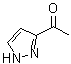 CAS # 20583-33-9, 3-Acetylpyrazole, 1-(1H-Pyrazol-3-yl)ethanone, 3-Acetylpyrazole, 3-Methylcarbonylpyrazole, NSC 334648