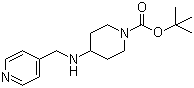 structure of CAS# 206274-24-0, 4-[(4-吡啶甲基)氨基]-1-哌啶羧酸叔丁酯