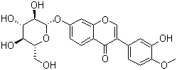 structure of CAS# 20633-67-4, Calycosin-7-O-beta-D-glucoside