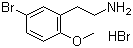 structure of CAS# 206559-44-6, 5-Bromo-2-methoxyphenethylamine hydrobromide