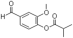CAS # 20665-85-4, Vanillin isobutyrate, 4-Formyl-2-methoxyphenyl isobutyrate